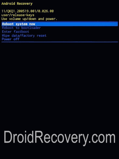 Motorola Moto Z3 Recovery Mode and Fastboot Mode